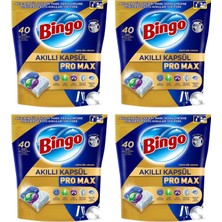 Neva Home Bingo Akıllı Kapsül Pro Max Bulaşık Makinesi Tableti 40'lı x 4 Adet (160 Kapsül)
