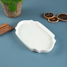 Neva Home Aryıldız Lunar Kare Oval Servis Tabağı Modern Tasarım Renkli 20 cm