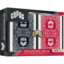 Neva Home Wsop 2024 World Series Of Poker Edition, Premium Pvc Poker Kartları, Iki Deste (Kırmızı, Siyah)