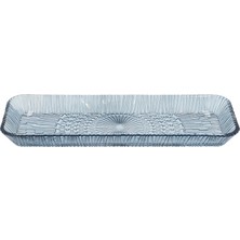 Neva Home Bıtz Kusintha Servis Tabağı Dikdörtgen Mavi 38 x 14 x 3 cm