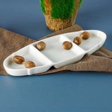Neva Home Aryıldız Lunar Yuvarlak 3 Bölmeli Desenli Servis Tabağı Renkli Porselen