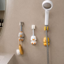 Neva Home Yapışkanlı Hayvan Figürlü Duş Başlığı Tutucu, 1 Adet | Banyo Duş Başlığı ve Aksesuar Tutucu, Karışık Figür Gönderimi
