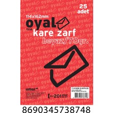 Neva Home Kare Zarf, Beyaz, 70 Gr, Glorya, 25'li, Silikonlu