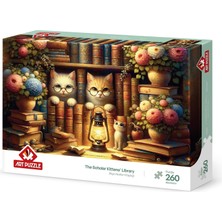Neva Home Bilge Kediler Kitaplığı 260 Parça Puzzle