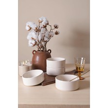 Neva Home Krem Stackable Kase 14 cm 4 Adet 025