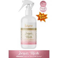 Neva Home Beyaz Misk Oda ve Seccade Spreyi Alkol Içermeyen Helal Sertifikalı Saf Esans Kumaş Kokusu 250ML
