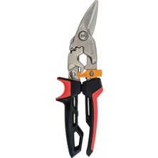 Neva Home Powergear, Teneke Makas, Sol Kesim,%40'a Kadar Daha Fazla Güç, Uzunluk 24,7 Cm, Isıl Işlem Görmüş Çelik/plastik, Siyah/kırmızı/turuncu, Powergear, 1027209