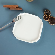 Neva Home Aryıldız Lunar Kare Servis Tabağı Renkli Porselen 18CM