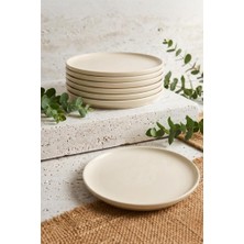 Neva Home Alpin Sunum Tabağı 6'lı Set - Estetik Pasta Tabağı ve Yemek Servis Altlığı