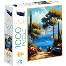 Neva Home Sahil Kenarı 1000 Parça 2,2mm Kalınlık 48X68CM Profesyonel Hobi Puzzle Yapboz Serisi