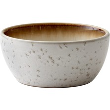 Neva Home Kase, Kase, Müsli Kasesi, Seramik Çerez Kasesi, 12 cm Çapında, Krem/krem