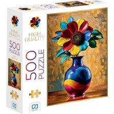Neva Home Vazo 500 Parça 2,2mm Kalınlık 48X33CM Profesyonel Hobi Puzzle Yapboz Serisi