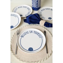 Neva Home Ocean Muse Nordıc Pasta Tabağı 22 cm 4 Adet 22950-55