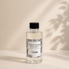 Neva Home Vanilya Kokulu Çubuklu Oda Kokusu 100 ml - Premium Esansiyel Yağlı Dekoratif Cam Şişe Oda Parfümü (Refill (100ML))