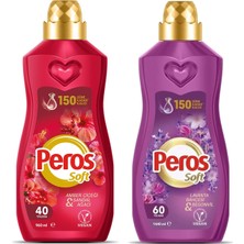 Neva Home Peros Soft 1440 ml Amber Çiçeği ve Lavanta Bahçesi 2 Li Set