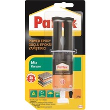 Pattex Power Epoxy Mix Güçlü Enjektörlü Çiftli Yapıştırıcı 27 gr