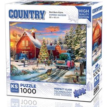Neva Home 1000 Parça Red Barn Farm Puzzle - Dominic Davison