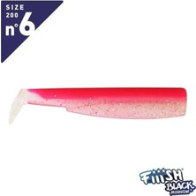 Fiiish BM200/6 BM361 2x-Gövde Rose Fluo Silikon Yem