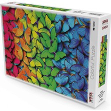 Neva Home 1000 Parça Çok Renkli Kelebekler Puzzle