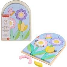 Neva Home Fisher Price Ahşap Çiçek Yapboz Blokları