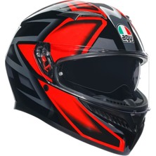 Agv Kask K3 Mplk Compound Balck Red - Beden Xs