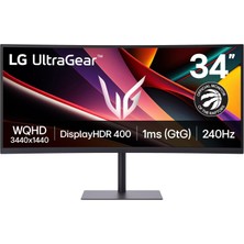 Neva Home Ultragear G6 34 Inç Wqhd Ultrawide 3440X1440 240Hz Oyun Ekranı 34G630A Sürükleyici Pc Oyun 1ms Gtg, HDR400, Dcı-P3% 95, Usb-C 15W, Amd Freesync Premium