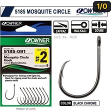 Owner 5185 Mosquito Circle Black Chrome Sinek Iğne