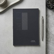 Neva Home Paperto. A5 Tarihsiz Yıllık Planlayıcı (14,8 x 21 Cm) - 180° Açılabilir, Sırtı DIKIŞLI,%100 El Işçiliği, 136 Yaprak (272 Sayfa), 110 gr Ivory Kağıt (Siyah Kapak, Türkçe)