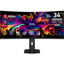 Neva Home 34.18" Mag 341CQP Qd-Oled X28, Gaming Monitör, 21:9, Curve 1800R, Qd-Oled, 280Hz, 0.03MS (Gtg), Freesync Premium Pro