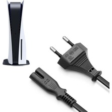 Neva Home Ps5 Güç Kablosu Playstation 5 Uyumlu Güç Kablosu Power 2 Pin Kablo