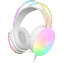 Neva Home Mikrofonlu Oyun Kulaklıkları, Rgb Gökkuşağı LED Işık, Ps4/ps5/mac/xbox/dizüstü Bilgisayar Için Pc Kablolu Hafif Oyun Kulaklığı, 3,5 mm Ses Aşırı Kulak Kulaklığı, Stereo Surround, Otomatik Ayarlama