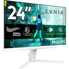 Neva Home Evnia Gaming Monitor 24M2N3201PL 24" Fhd, 260Hz, Hızlı IPS Paneli, 1ms Gtg, Adaptive Sync, HDR10, G-Sync Compatible (1920X1080 HDMI 1x 2.0 Dp 1x 1.4) Beyaz