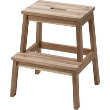 Neva Home Bekväm Basamaklı Tabure, 50 cm (Akasya)