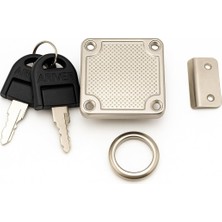 Neva Home Profesyonel Kare Çekmece Kilidi, Nikel, Krom, 22 Mm, 4x4 Cm, 2 Anahtarlı, Yüksek Kaliteli, Güvenli Kilit, Dayanıklı, Ofis, Evrak Dolabı Uyumlu, Kolay Montaj, Mobilya Çekmece Kilidi