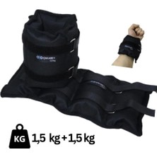 Neva Home El-Ayak Bilek Ağırlığı 1,5 kg Siyah Çift (2 Adet)