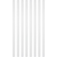 Neva Home 8’li Ince Silikon Çubuk 7,4 mm x 30 cm Sıcak Silikon Tabancası Uyumlu Şeffaf Mum Silikon Hobi ve Tamir Için