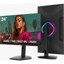Neva Home Lunis L25 24 Inç 240 Hz 0,5 Ms Fast IPS Fhd Rgb Pivot Oyun Monitörü