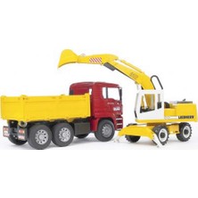 Neva Home Man Damperli Kamyon ve Liebherr Ekskavatör Ölçekli Model