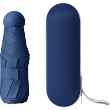 Neva Home Adornist 3’ü 1 Arada Premium Kapsül Şemsiye: Sert Koruyucu Kapsül + Islaklık Önleyici Plastik Kılıf Dahil | Upf 50+ Uv Korumalı, Rüzgara Dayanıklı, Mini Şemsiye