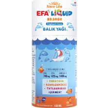 Neva Home Efa Liquid Orange Balık Yağı 150 ml - 1400MG Omega 3-740MG Dha - 425MG Epa