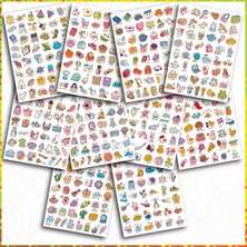 Neva Home Sticker Seti 500 Adet Ingilizce Temalı Etiket, Günlük Ajanda ve Defterlere, Karikatür Konsept, Öğretmen-Öğrenciler, Erkek-Kız Çocuk ve Yetişkinlere Kendinden Yapışkanlı Eğlenceli Çıkartmalar