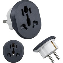 Neva Home Evrensel Uluslararası Priz Fiş Adaptör Çevirici 16A 250V Seyahat Fişi Dönüştürücü Adaptörü, Ce Sertifikalı, 200'DEN Fazla Ülkede Abd/avustralya/uk