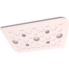 Motifpiyer Hazır Spotlu Tavan Paneli Aura Serisi-Modern LED Uyumlu Tavan Göbeği/Kavis-Rectangle