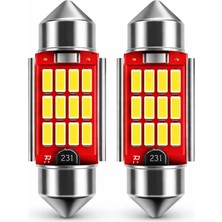 Neva Home 36MM C5W Sofit LED Ampul, Beyaz, Canbus Arıza Lambası Yakmaz, Plaka ve Tavan Lambası Için, 2 Adet