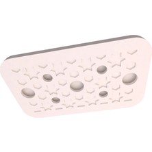 Motifpiyer Hazır Spotlu Tavan Paneli Aura Serisi-Modern LED Uyumlu Tavan Göbeği/Kavis-Rectangle