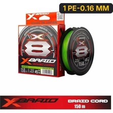 Ygk X035 Braid Cord Pe X8 150M Fluo Green Ip Misina