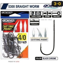 Owner 5300 Straight Shank Black Chrome Iğne