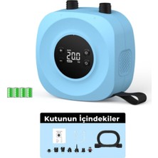 Neva Home D18 Pro Kablosuz Şarjlı Sup Pompası | Küçük ve Taşınabilir | Tek Şarjla Birden Fazla Sup Şişirme | LED Ekranlı