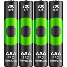 Neva Home Batteries Recyko Pro Aaa Ince Ni-Mh Şarjlı Pil, 1.2 Volt, 4'lü Kart