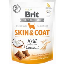 Neva Home Functional Snack, Parlak Tüyler ve Sağlık Cilt Için, Tahılsız, Kril ve Hindistan Cevizli, Fonksiyonel Yetişkin Köpek Ödülü, 150 G